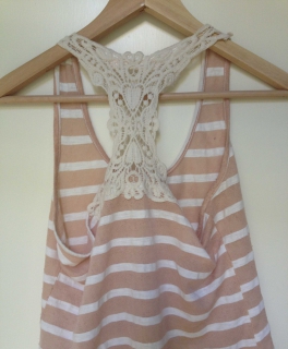 beiges, altrosanes Top 