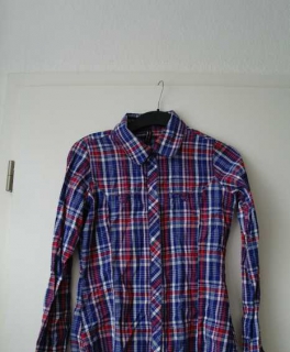 Kariertes Hemd Bluse Karo Holzfällerhemd New Yorker H&M