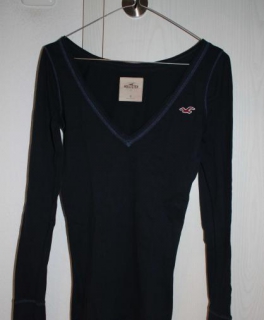 blaues Hollister Langarm Shirt