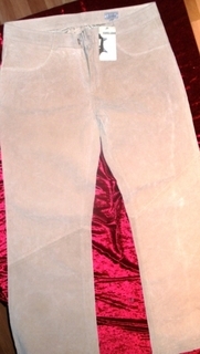 Wildlederhose,beige NEU!!