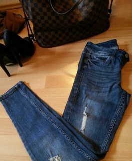 Jeans Hose H&M jused destroyed look