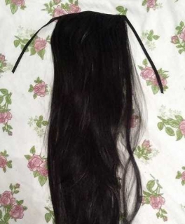 Extensions Zopf wie Echthaar schwarz