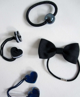 Haarban Set, Herzen und Schleife