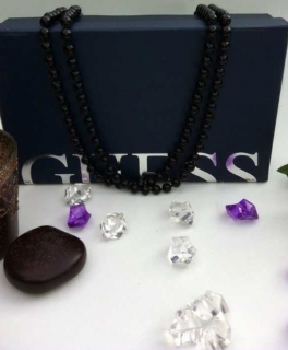  Perlen Kette schwarz