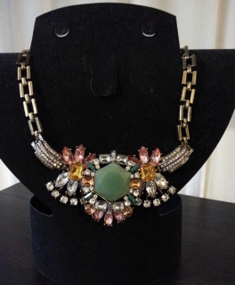 Statementkette Collier Halskette Vintage Gliederkette