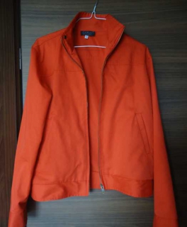 Rote Bikerjacke Blousonjacke