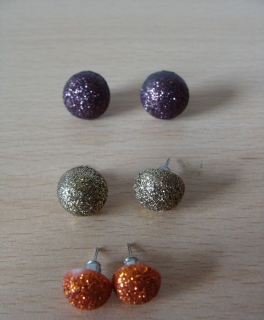 Ohrstecker gold/kupfer/braun