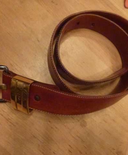 Super schicker brauner Ledergürtel von Catharina Gräfin von Lehndorff