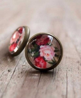 Ohrstecker Rosen Vintage Blumen Blüten