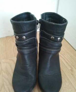 Coole Cowgirl Cowboy Schuhe 36/37 vintage Stiefeletten Schwarz Western