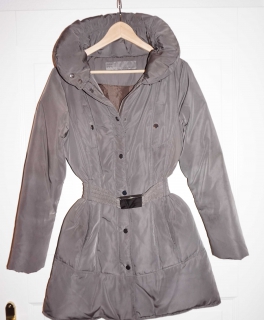 Zara Daunenmantel Khaki Größe L, ZARA BASIC