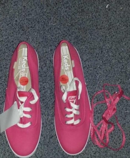 Keds Pink Glitzer Schnürsenkel NEU