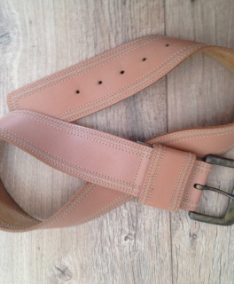 Ledergürtel beige/nude