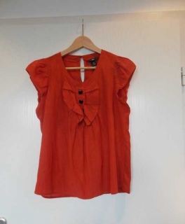 süße Bluse rostfarben