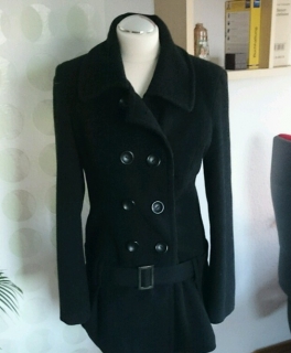 Mantel mit 2-reihiger Knopfleiste