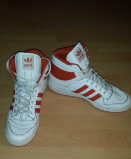 Adidas Decade OG Mid Weiß/Orange Gr. 46 2/3