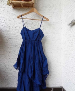 Original European Culture Kleid in blau