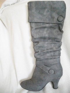 graue stiefel mit futter gr.37