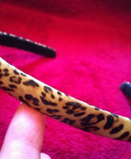 Haarreif, Leopardenmuster,