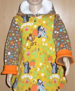 Neu - Zipfeljacke Kleiner Maulwurf Pauli Übergangsjacke Zipfelkapuze Gr.104-116