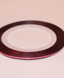 Striping Tape - Rosa mit buntem Gefunkel - Nagel Zierstreifen
