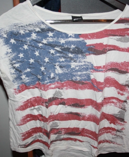 T-Shirt mit USA-Flagge