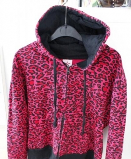 pinke Leo Kapuzen-Jacke