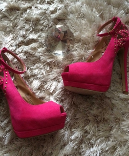 High Heels Pink/Nieten 