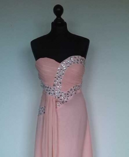 Bodenlanges Abendkleid *NEU* Rosa
