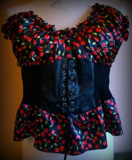 sexy Kirschen-Bluse