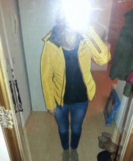 Winterjacke Jacke Zara gelb