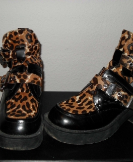 Original Jeffrey Campbell Coltraine boots mit leo Muster