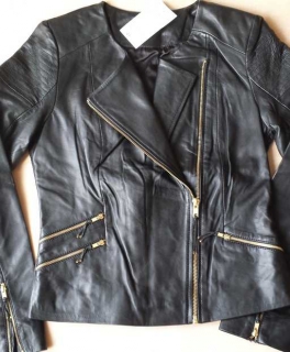 Echt-Leder Jacke Gr. S/M