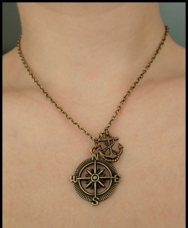 Kette, Kompass, Anker, Marine, Blogger, Hipster