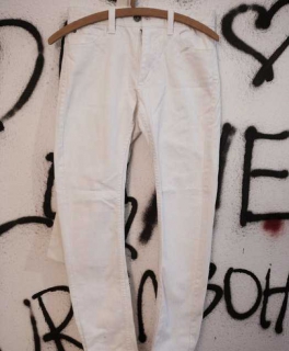 weiße Secc55 Divided Blue H&M Slim Fit Skinny Jeans größe 28