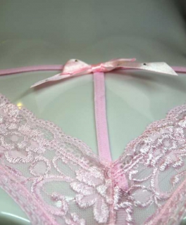  Sexy Damen Spitze G-String rosa