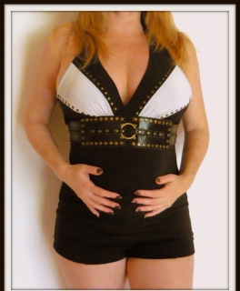 sexy Neckholder-Top Steampunk 