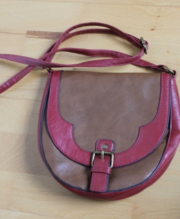 Graceland Tasche Umhängetasche rot braun 