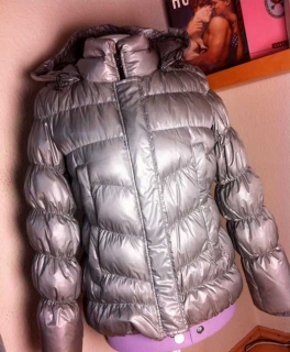 Winterjacke silber/grau