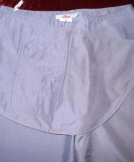 S Oliver Hose, grau, mit Schösschen, Größe 38