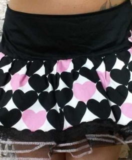 Blogger Retro Tüll Rock; Herzen