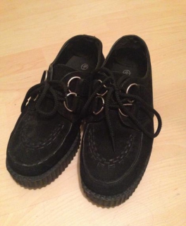 Creepers Platform Slipper Schuhe Grunge Gothic schwarz Primark