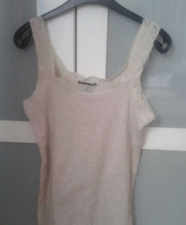 H&M basic Top mit Spitze
