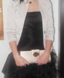 Abiballkleid schwarz ; Abiball ; Tüll ; 3 ; XS