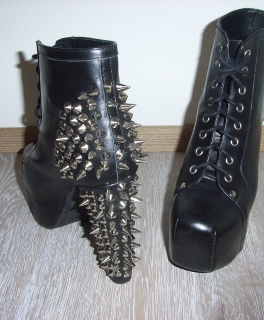 Jeffrey Campbell Lita Spikes, Größe 40, Plateuschuhe, Kostenloser Versand