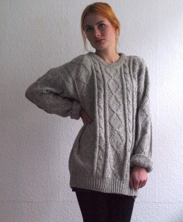 Zopfmuster Pulli oversize