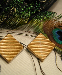 Coole 80er Ohclips, true vintage, gold