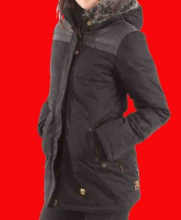 schwarze Winter-Jacke / Parka von Khujo Gr. M / Top *wie neu*