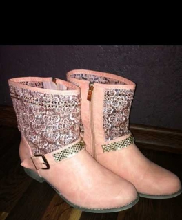 Ibiza Style Boots Stiefel Rosa _NEU