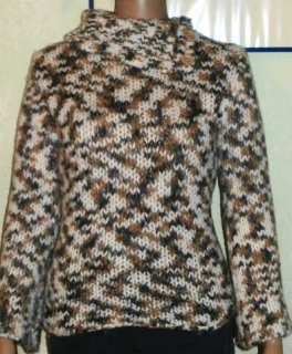 Pullover, Strick mit Kragen von Multiblue S/36 gemustert